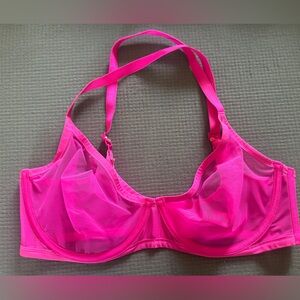 Skims mesh scoop bra 36dd EUC Fuschia